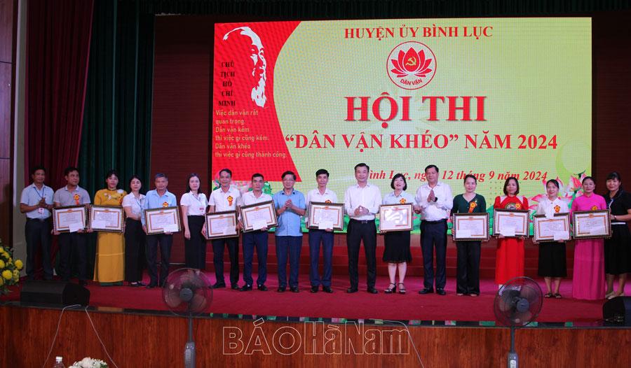 Huyện uỷ Bình Lục tổ chức Hội thi “Dân vận khéo” năm 2024