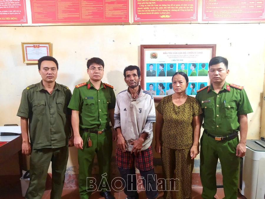 Công an xã Thanh Hà phối hợp giúp người đi lạc trở về với gia đình