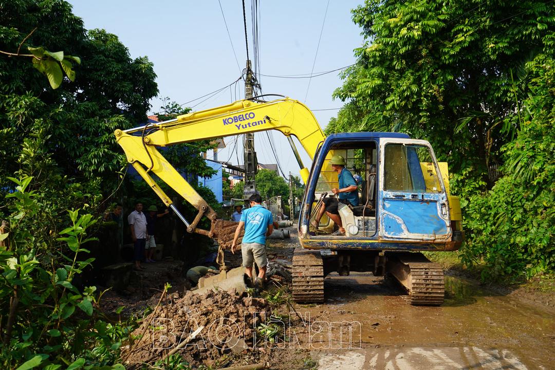 Lý Nhân thiệt hại nặng nề trong sản xuất nông nghiệp do bão lũ