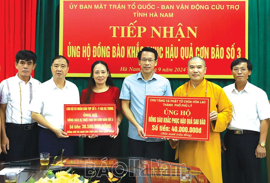 Tập trung vận động nguồn lực hỗ trợ nhân dân khắc phục hậu quả bão, lũ