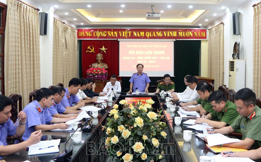 Ba ngành làm án triển khai công tác phối hợp hoạt động tố tụng hình sự quý IV/2024