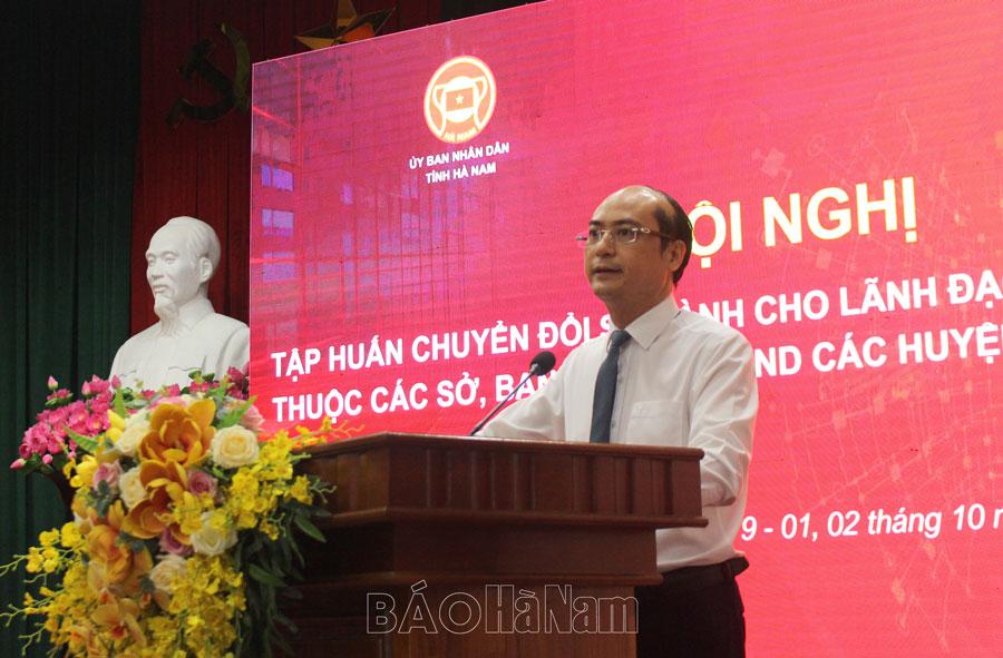 Tập huấn về chuyển đổi số cho lãnh đạo các phòng, đơn vị thuộc sở, ban, ngành, địa phương