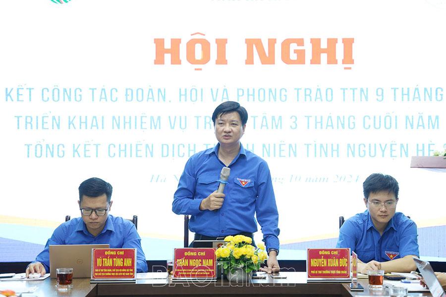 Sơ kết công tác đoàn và phong trào thanh thiếu nhi 9 tháng năm 2024