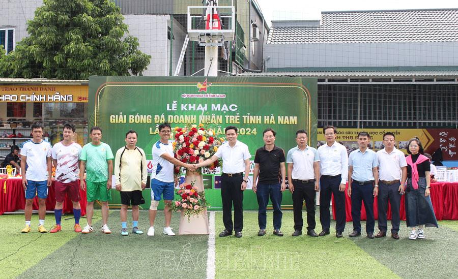 Khai mạc Giải bóng đá Doanh nhân trẻ tỉnh Hà Nam lần thứ IV năm 2024