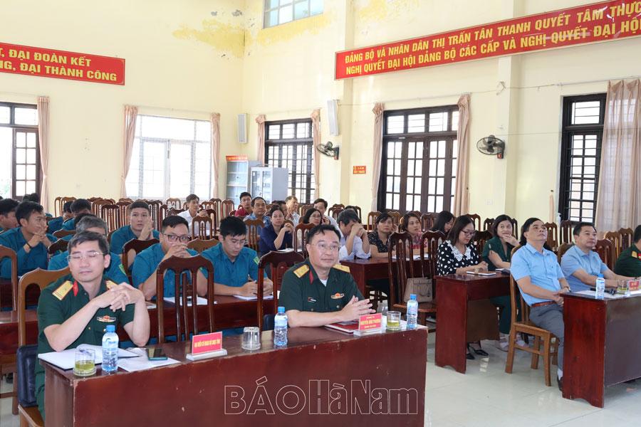 Hội đồng nghĩa vụ quân sự huyện Thanh Liêm tập huấn công tác khám sức khỏe tuyển quân