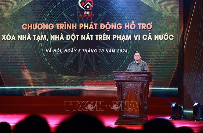 Thủ tướng Phạm Minh Chính dự chương trình 'Mái ấm cho đồng bào tôi'