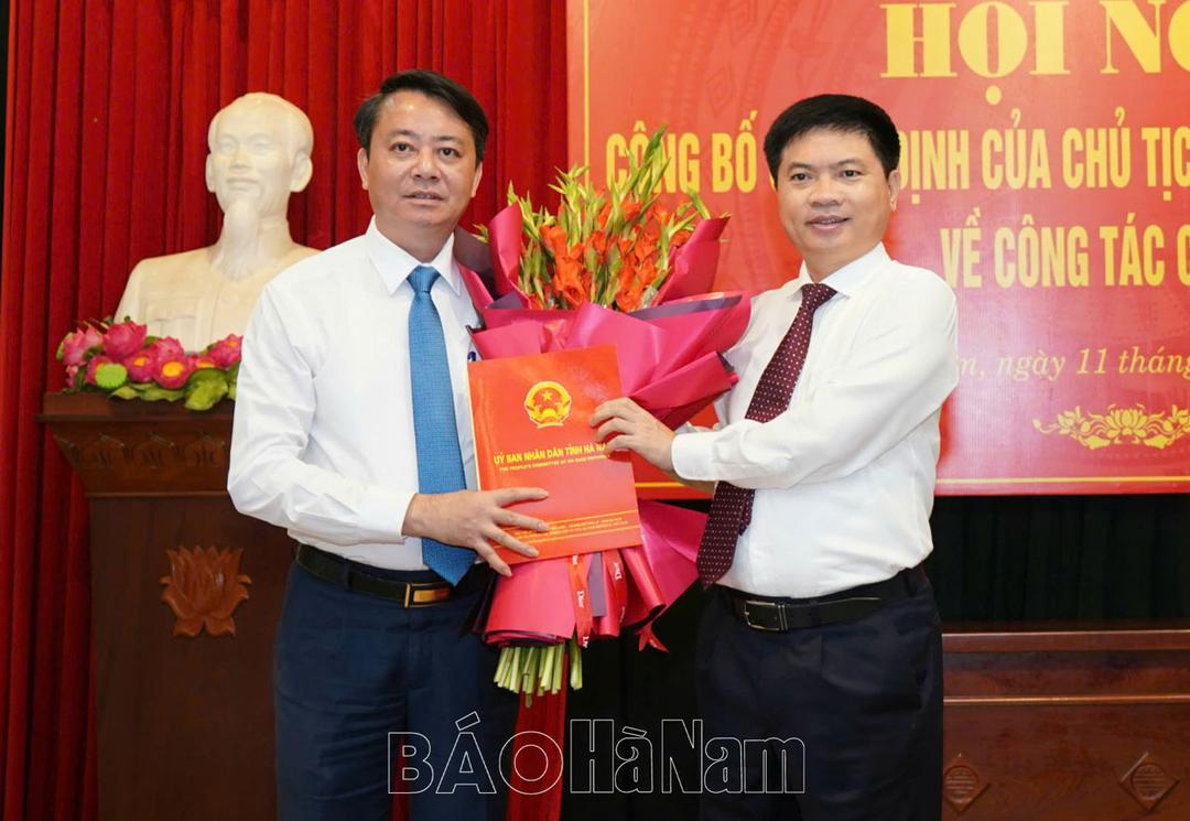 Công bố Quyết định bổ nhiệm chức vụ Giám đốc Sở Nông nghiệp và Phát triển nông thôn