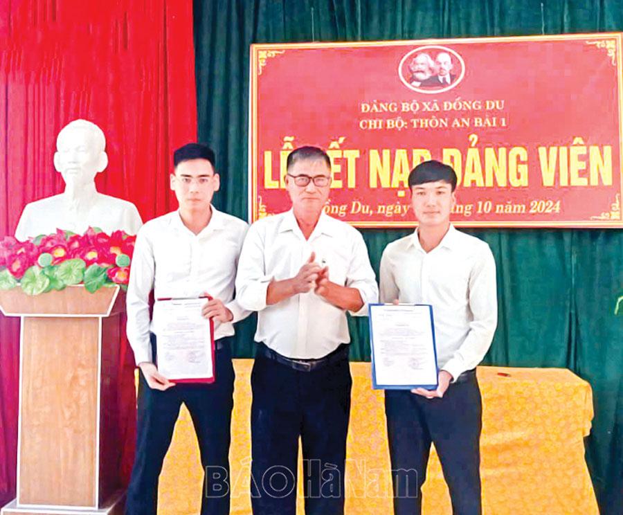 Đảng bộ xã Đồng Du chú trọng công tác phát triển đảng viên