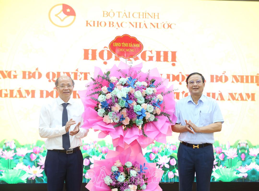 Điều động, bổ nhiệm Giám đốc Kho bạc Nhà nước Hà Nam