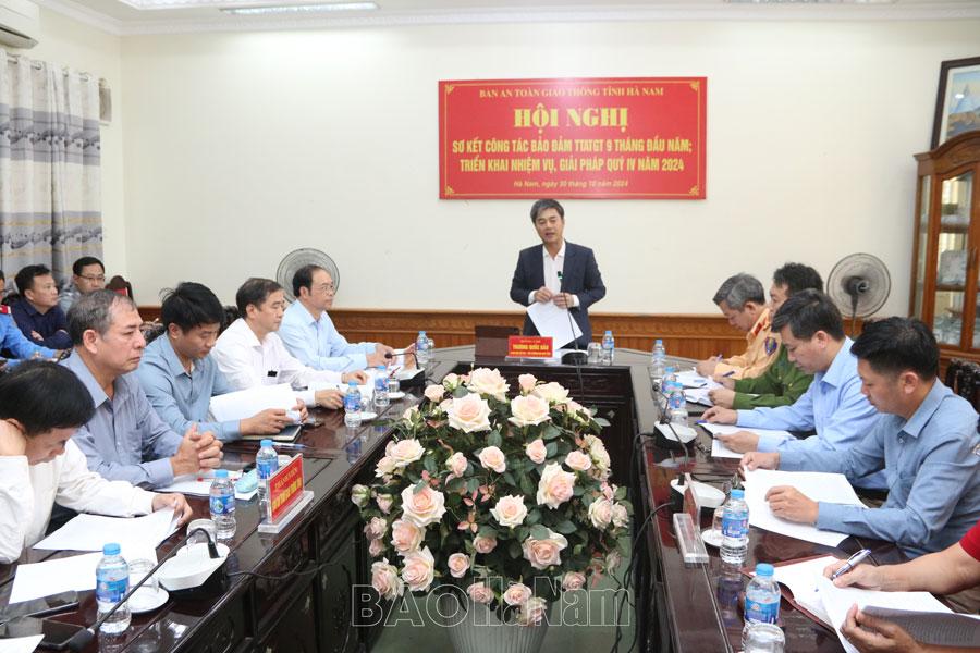 Triển khai công tác bảo đảm trật tự an toàn giao thông quý IV/2024