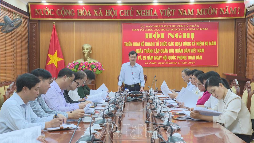 Lý Nhân triển khai hoạt động kỷ niệm 80 năm Ngày thành lập Quân đội nhân dân Việt Nam
