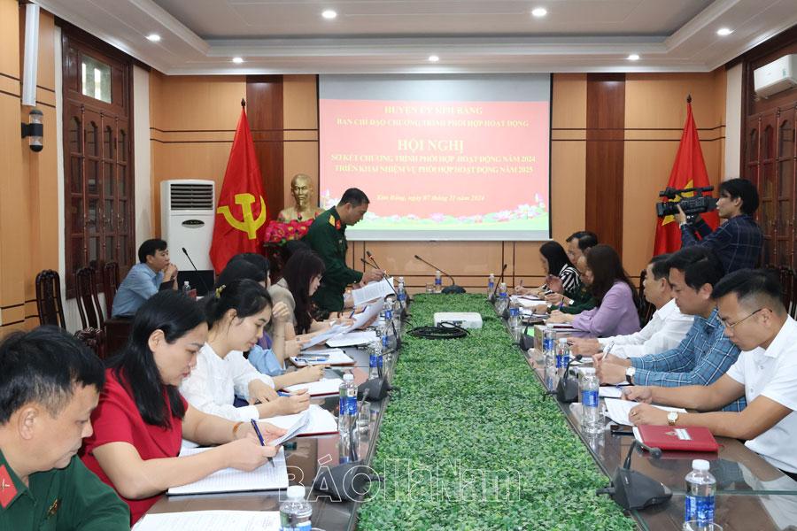 Kim Bảng sơ kết chương trình phối hợp hoạt động