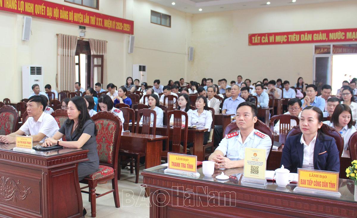 Thanh Liêm tập huấn nghiệp vụ kỹ năng tiếp công dân, xử lý đơn thư và giải quyết KNTC