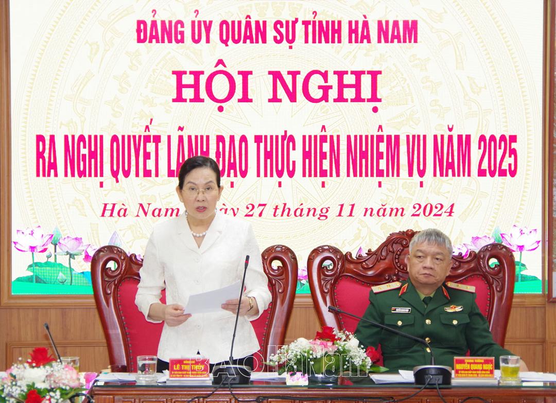 Đảng ủy Quân sự tỉnh ra nghị quyết lãnh đạo thực hiện nhiệm vụ năm 2025