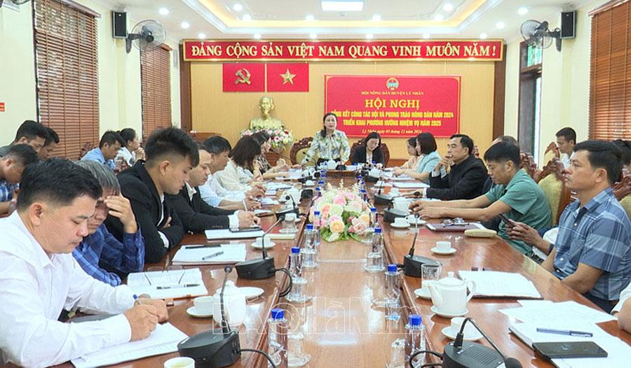 Hội Nông dân huyện Lý Nhân triển khai nhiệm vụ năm 2025