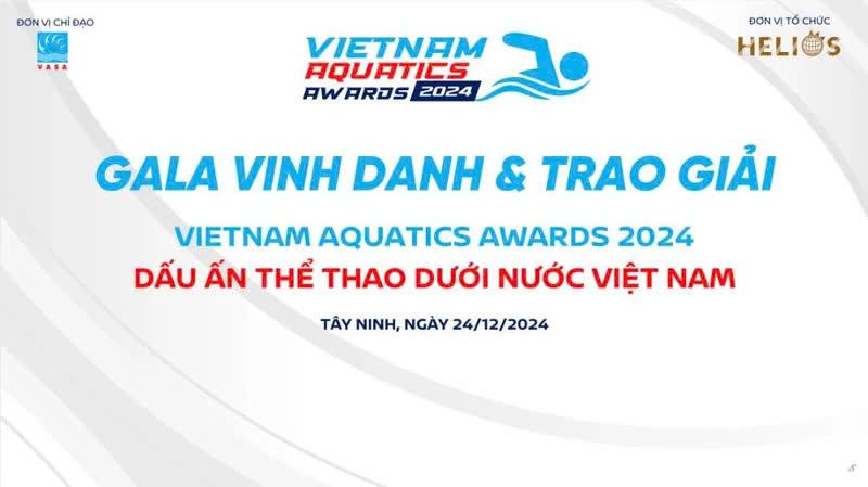 Lần đầu tiên Việt Nam tổ chức Lễ vinh danh và trao giải Vietnam Aquatics Awards 2024