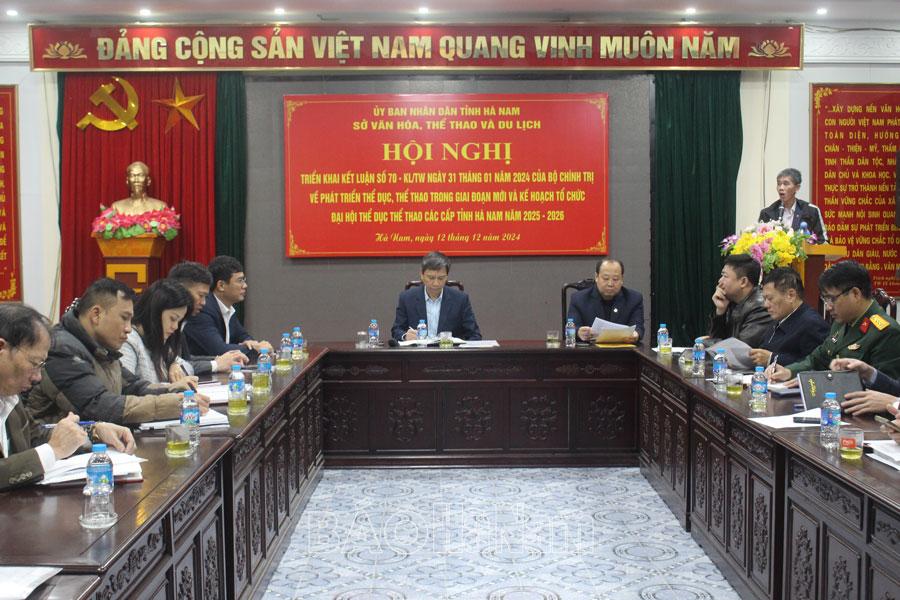 Quý II năm 2026 sẽ tổ chức Đại hội Thể dục thể thao cấp tỉnh năm 2025-2026