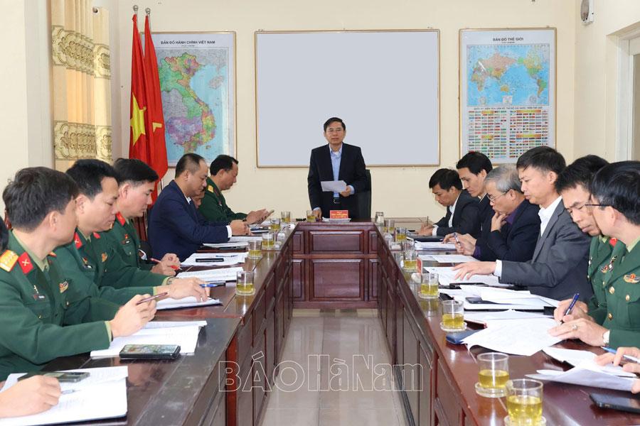 Ban Tổ chức các hoạt động kỷ niệm 80 năm Ngày thành lập QĐND nắm tình hình công tác chuẩn bị chương trình gặp mặt kỷ niệm