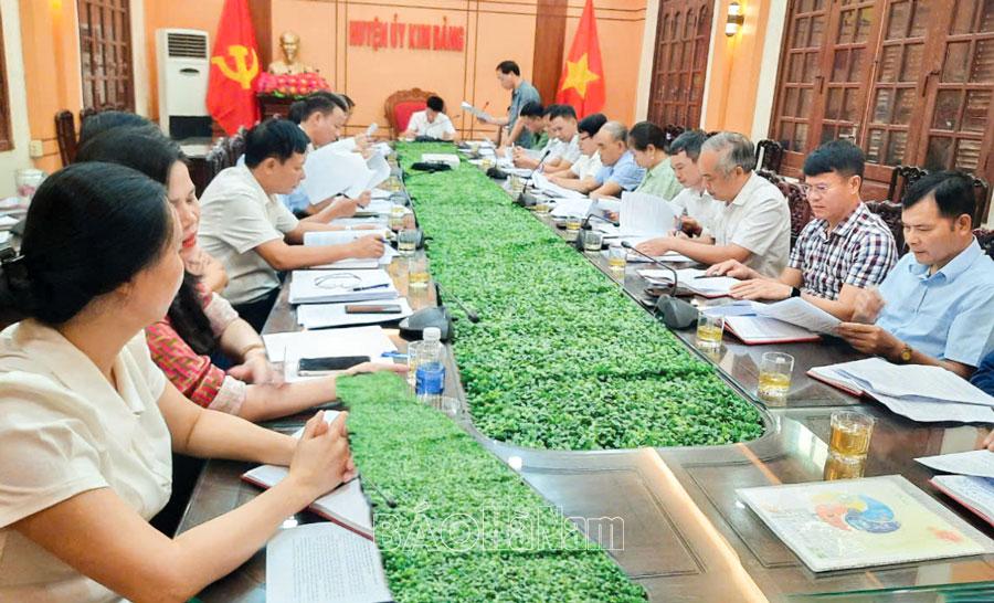 Kim Bảng thực hiện nghiêm công tác kiểm tra, giám sát và thi hành kỷ luật trong Đảng