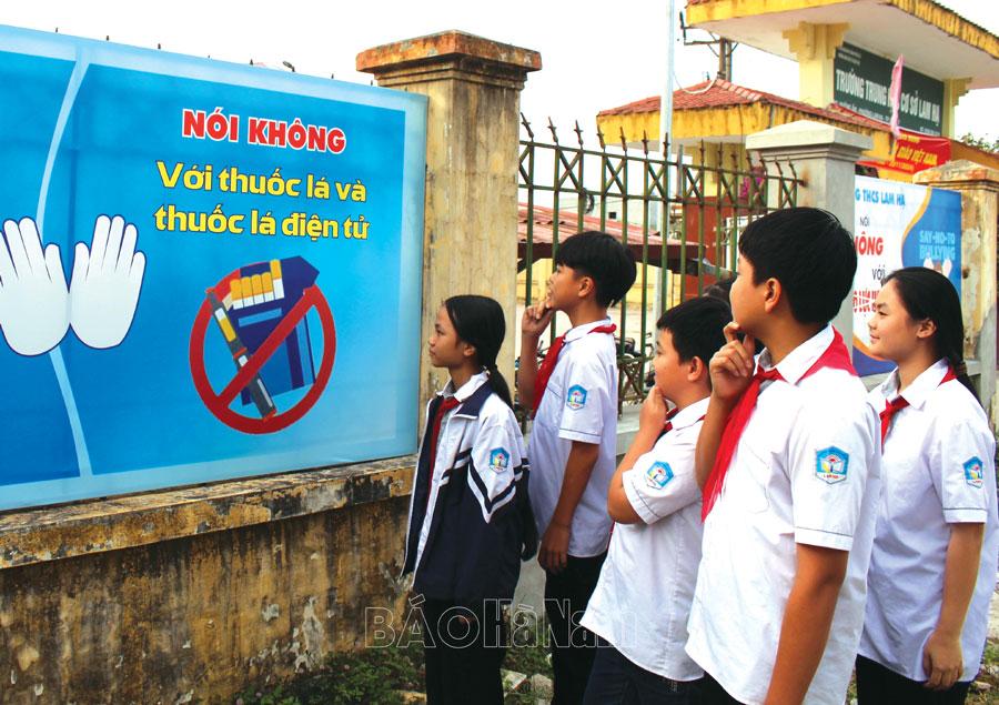 Phòng, chống tác hại của thuốc lá điện tử trong trường học