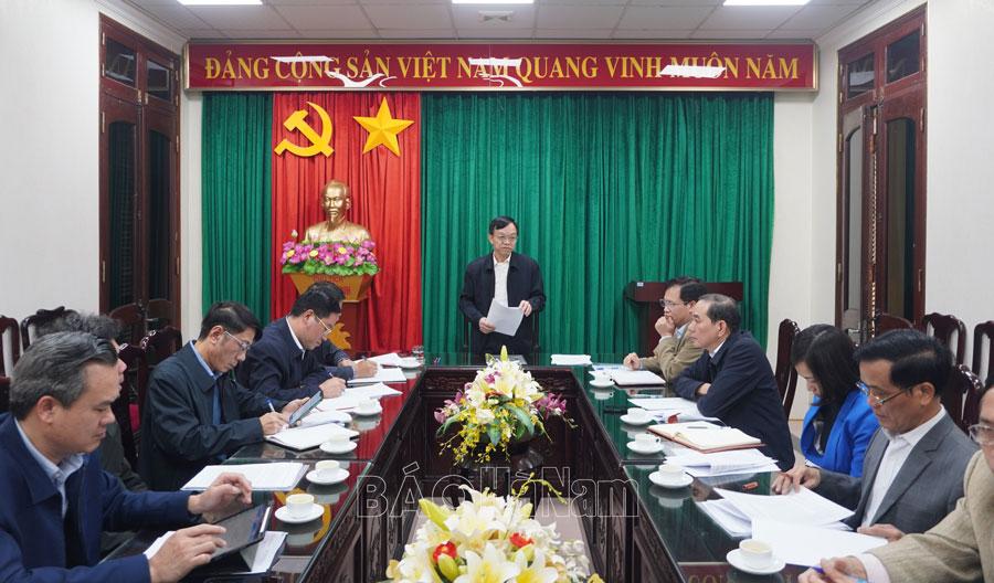 Ban Bảo vệ chăm sóc sức khỏe cán bộ tỉnh thảo luận dự thảo Đề án kết thúc hoạt động