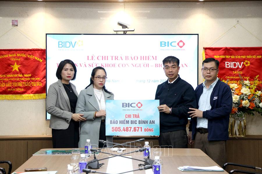 BIC Bình An chi trả bảo hiểm tai nạn và sức khỏe con người