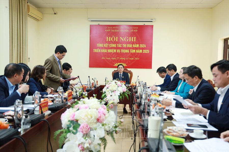 Khối thi đua Văn hóa – Xã hội tổng kết công tác thi đua năm 2024