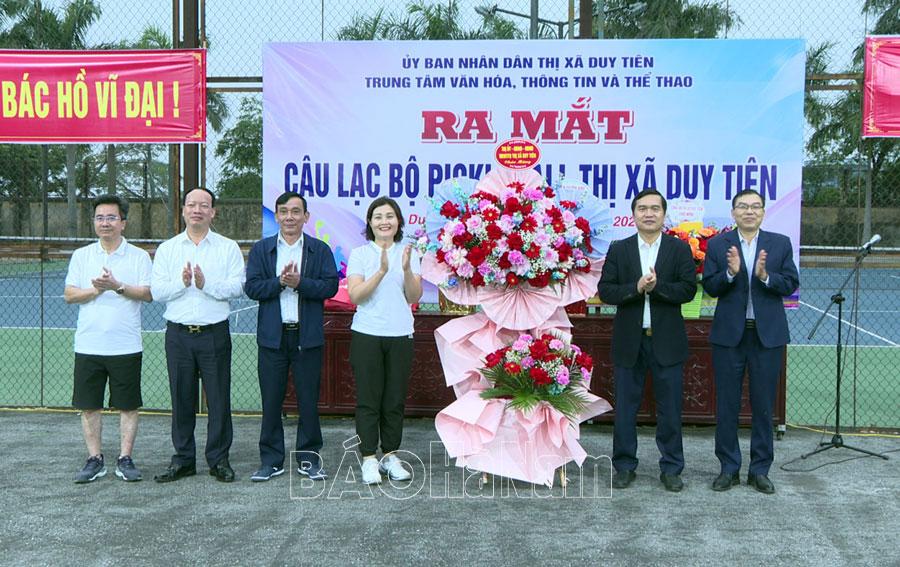 Thị xã Duy Tiên ra mắt câu lạc bộ Pickleball