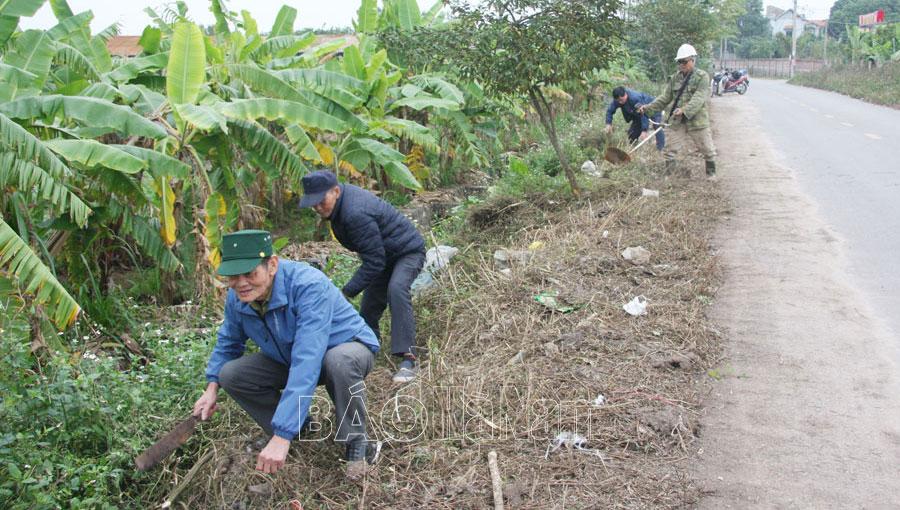 Cựu chiến binh Duy Tiên tích cực tham gia bảo vệ môi trường