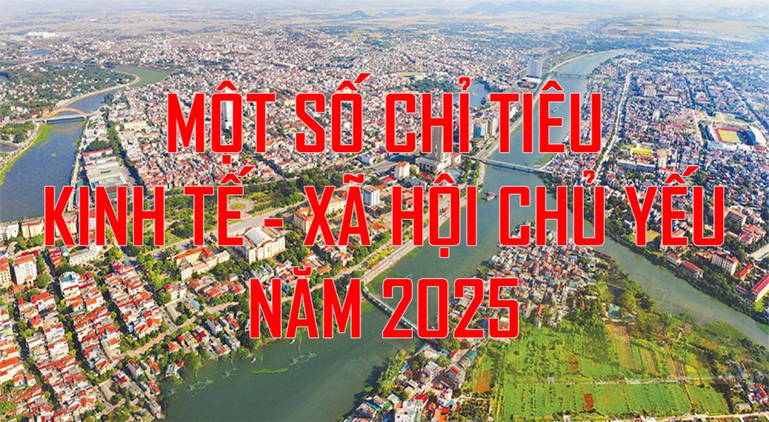 Một số chỉ tiêu kinh tế - xã hội chủ yếu năm 2025