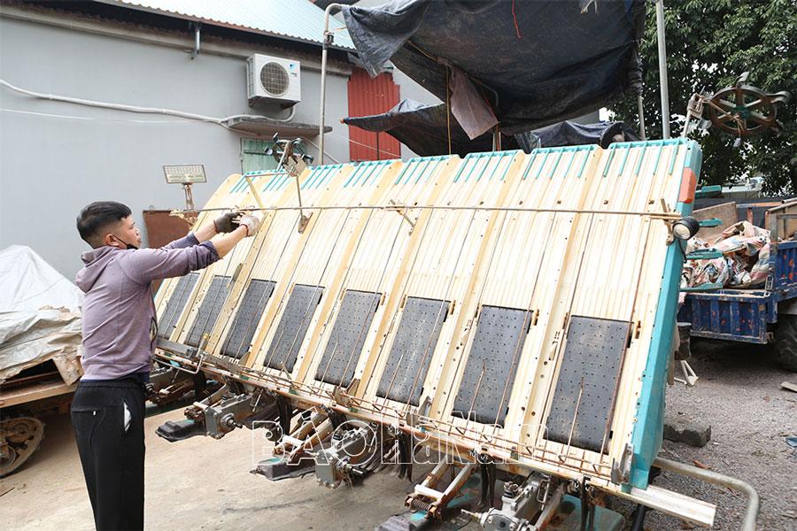 Chuẩn bị các điều kiện mở rộng diện tích lúa cấy máy vụ xuân