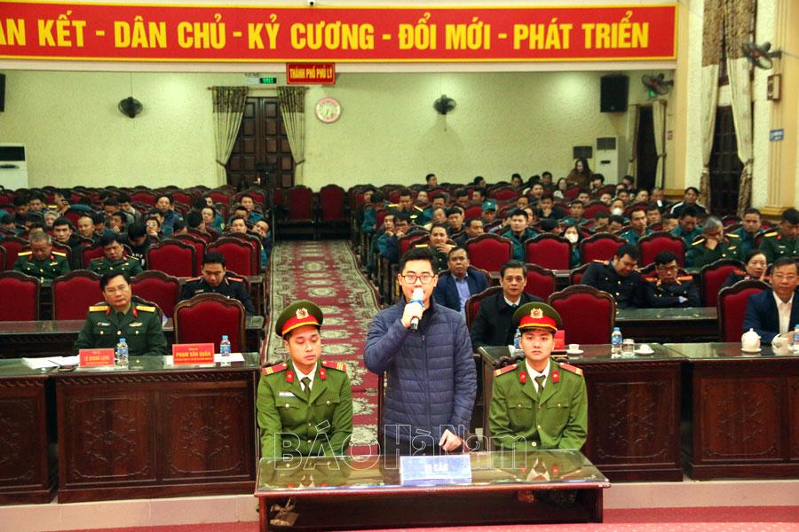 Tổ chức phiên tòa giả định tuyên truyền, phổ biến Luật Nghĩa vụ quân sự