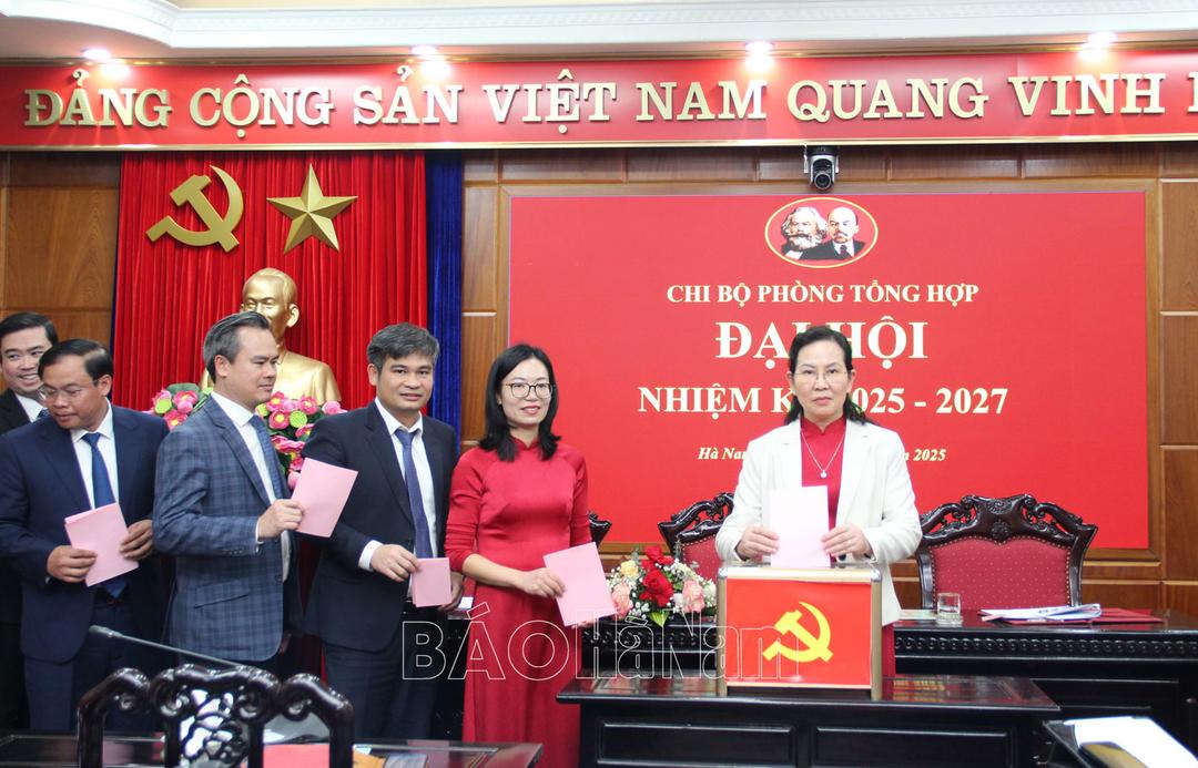 Chi bộ Phòng Tổng hợp, Đảng bộ Văn phòng Tỉnh ủy Đại hội nhiệm kỳ 2025-2027