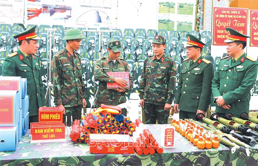 Ban CHQS thị xã Duy Tiên tăng cường phát huy sáng kiến, cải tiến trong công tác huấn luyện