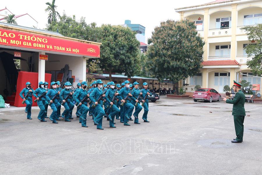 LLVT Bình Lục tích cực luyện tập chuẩn bị ra quân huấn luyện