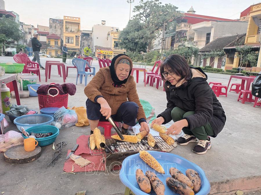 Ngọt ngào hương vị ngô nếp nướng