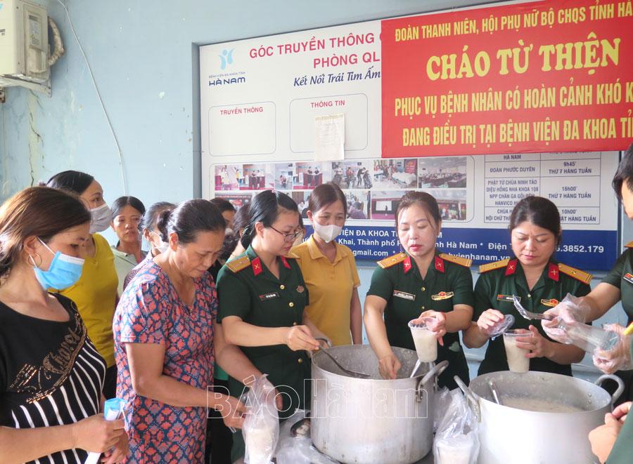 Những việc làm thiết thực theo gương Bác của phụ nữ Bộ CHQS tỉnh