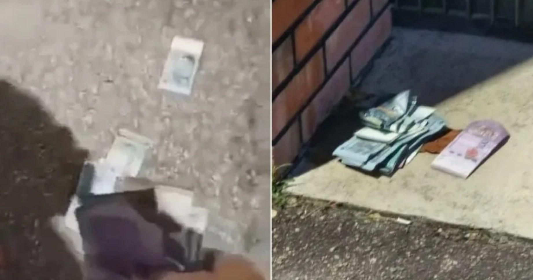 Người dân kinh ngạc phát hiện hơn 57 triệu đồng rơi vãi trên đường