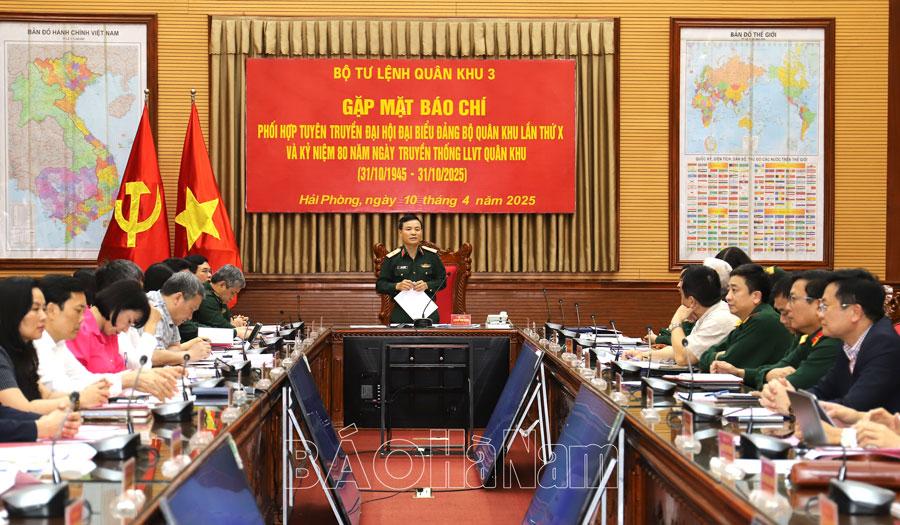 Bộ Tư lệnh Quân khu 3 gặp mặt các cơ quan báo chí triển khai công tác phối hợp tuyên truyền