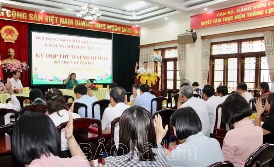 HĐND thị xã Duy Tiên tiếp tục đổi mới, nâng cao hiệu quả hoạt động