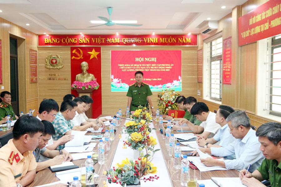 Triển khai kế hoạch tổ chức diễn tập phương án chữa cháy và cứu nạn, cứu hộ cấp tỉnh năm 2025