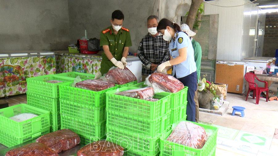 Phát hiện hơn 1,2 tấn nội tạng động vật không rõ nguồn gốc xuất xứ tại Thanh Liêm