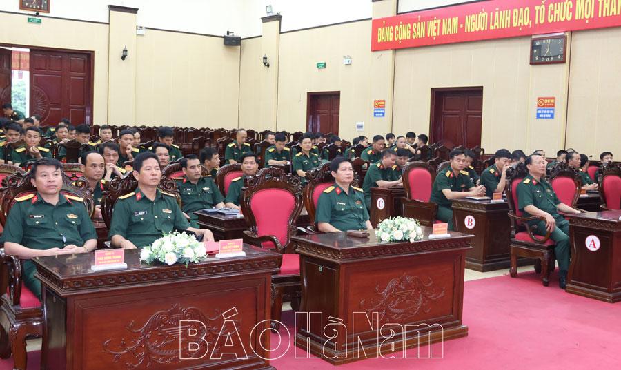 Bộ CHQS tỉnh phát động đợt thi đua đột kích chào mừng Đại hội đại biểu Đảng bộ Quân khu 3 nhiệm kỳ 2025 - 2030