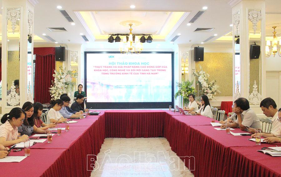 Nâng cao đóng góp của khoa học, công nghệ và đổi mới sáng tạo trong tăng trưởng kinh tế tỉnh Hà Nam