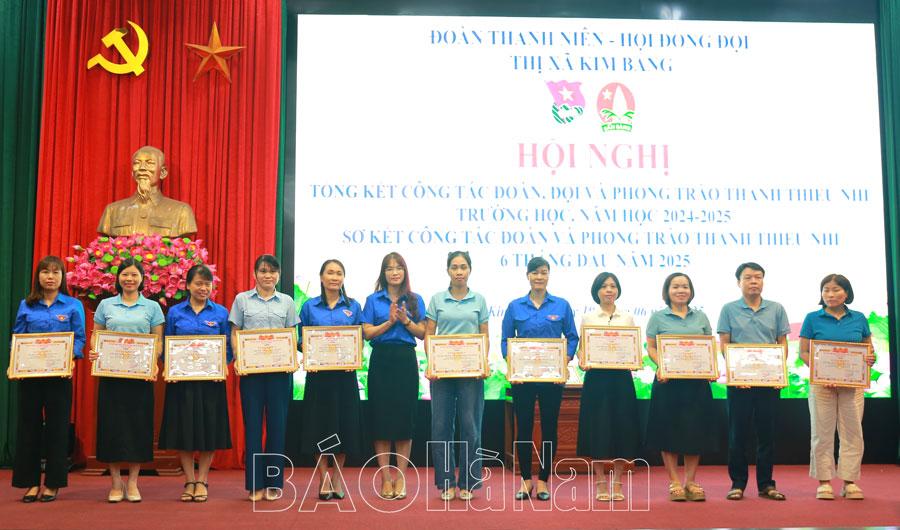 Thị đoàn Kim Bảng tổng kết công tác Đoàn, Đội và phong trào thanh thiếu nhi trường học năm học 2024 – 2025