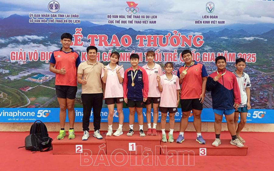Hà Nam giành 3 Huy chương Vàng tại Giải vô địch điền kinh các nhóm tuổi trẻ quốc gia năm 2025