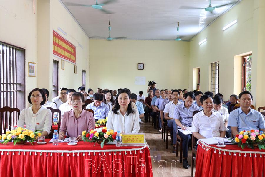 Đại biểu HĐND tỉnh tiếp xúc cử tri một số xã, phường, thị trấn ở Duy Tiên, Thanh Liêm và Kim Bảng