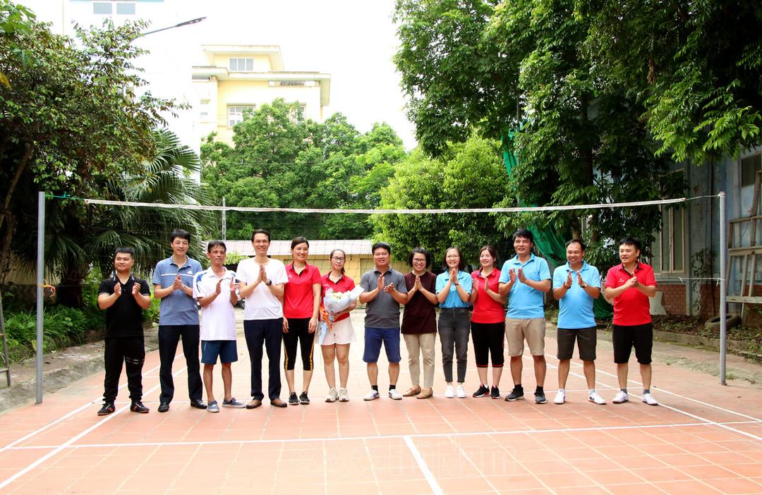 Cán bộ, phóng viên Báo Hà Nam giao lưu thể thao chào mừng Ngày Báo chí cách mạng Việt Nam