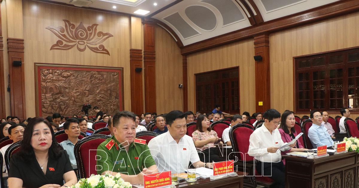 Đoàn Đại biểu Quốc hội tỉnh tiếp xúc cử tri sau kỳ họp thứ 5 Quốc hội khóa XV