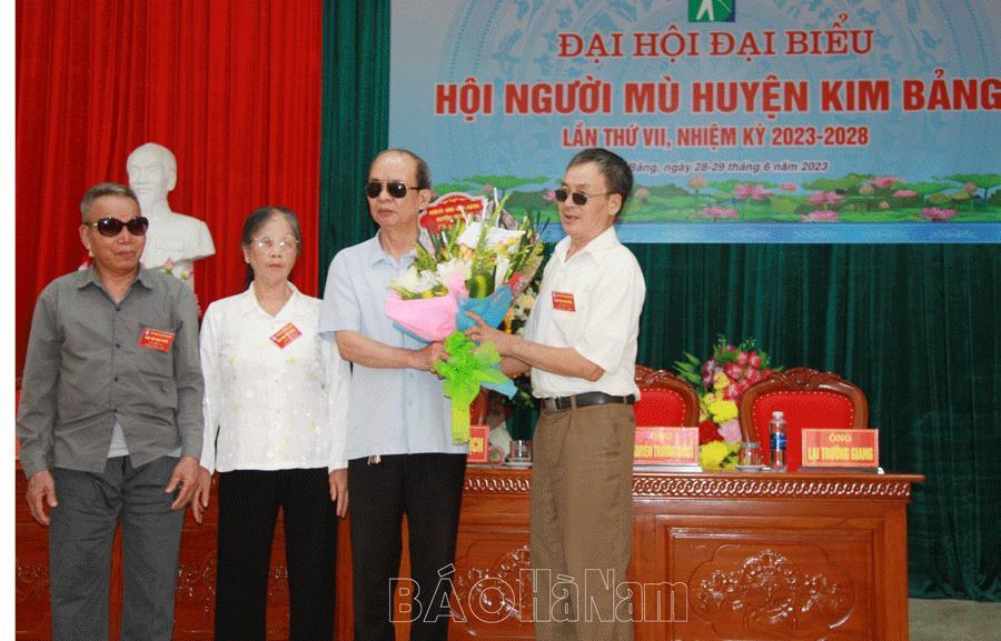 Đại hội đại biểu Hội Người mù huyện Kim Bảng lần thứ VII